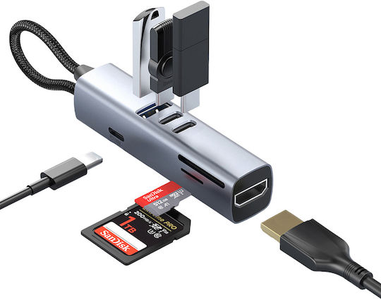 Mobile Origin USB Hub 3 Ports with USB-C / USB-A Connection