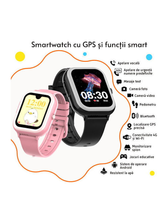 Παιδικό Smartwatch 4G με GPS & Κάμερα Ροζ