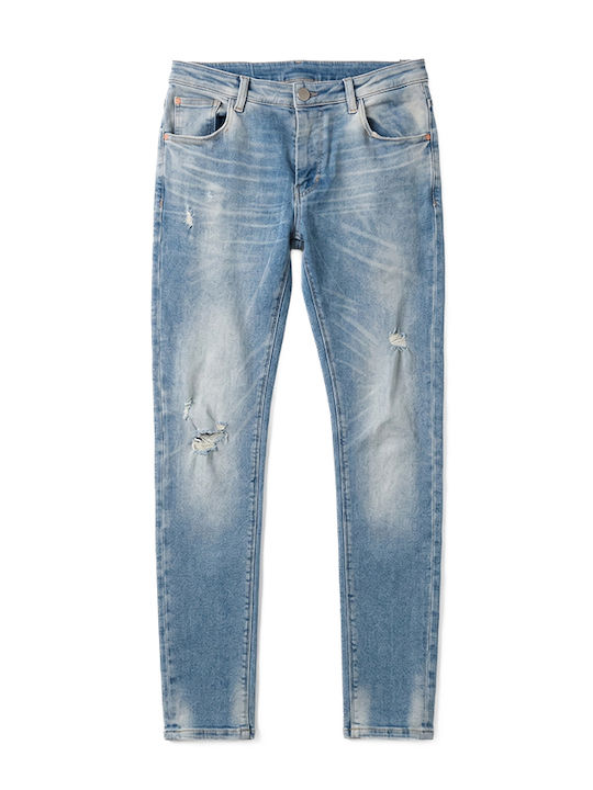 Herren Jeanshosen Elastisches Skinny Herren Jeans Blau