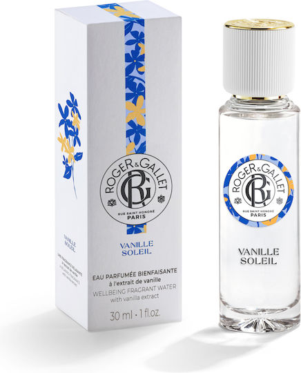 Roger & Gallet Eau Parfumée Bienfaisante Vanille Soleil 30ml Γιασεμί – Βανίλια – Ylang-ylang