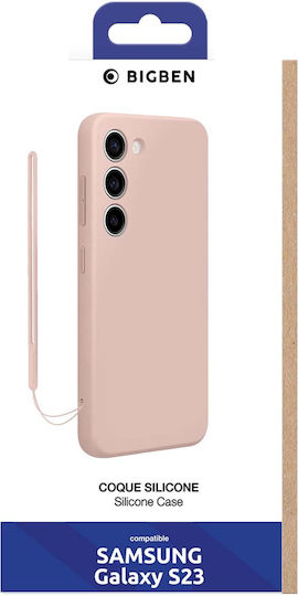Bigben Case Galaxy S23 Silicone Anti-drop Matching Strap Pink