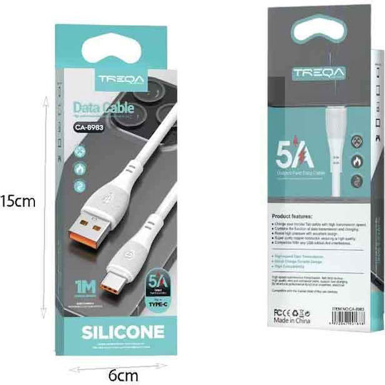 Treqa Cable USB-C male - USB-A 1m CA-8983