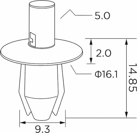 Epcrc1908 Mounting Clips 10 Pcs