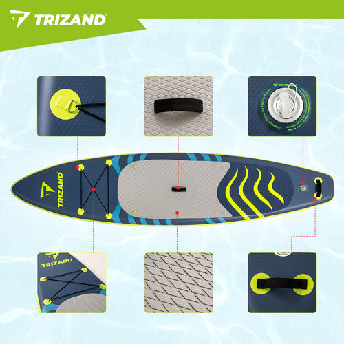 Trizand Φουσκωτή Σανίδα SUP με Μήκος 3.2m Πολύχρωμη