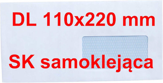D'laros Set Mailing Envelopes A4 With Peel And Seal 100 Pieces White