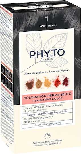 Phyto Phytocolor Hair Dye No Ammonia 1.0 Black 50ml
