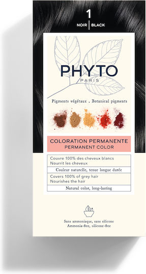 Phyto Phytocolor Hair Dye No Ammonia 1.0 Black 50ml
