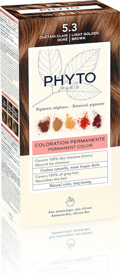 Phyto Phytocolor Hair Dye No Ammonia 5.3 Light Golden Brown 50ml