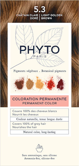 Phyto Phytocolor Hair Dye No Ammonia 5.3 Light Golden Brown 50ml