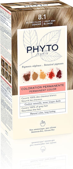 Phyto Phytocolor Hair Dye No Ammonia No8.1 Light Ash Blonde 50ml