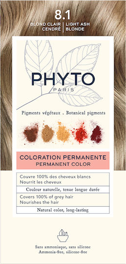 Phyto Phytocolor Hair Dye No Ammonia No8.1 Light Ash Blonde 50ml