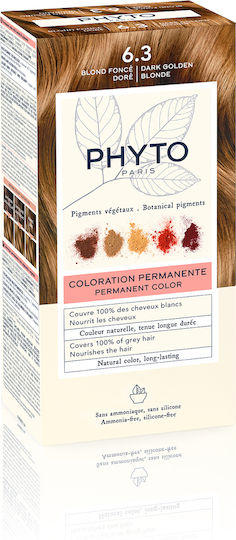 Phyto Phytocolor Hair Dye No Ammonia 6.3 Dark Golden Blonde 50ml