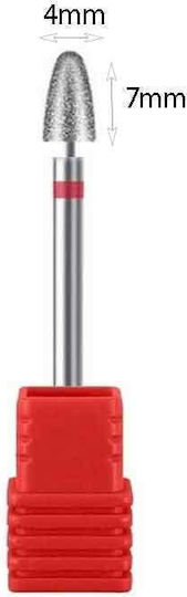 Diamond Nail Drill Bit Red