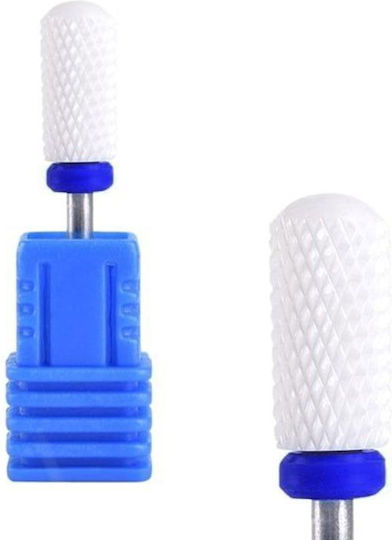 Ceramic Nail Drill Bit Barrel Shape Blue