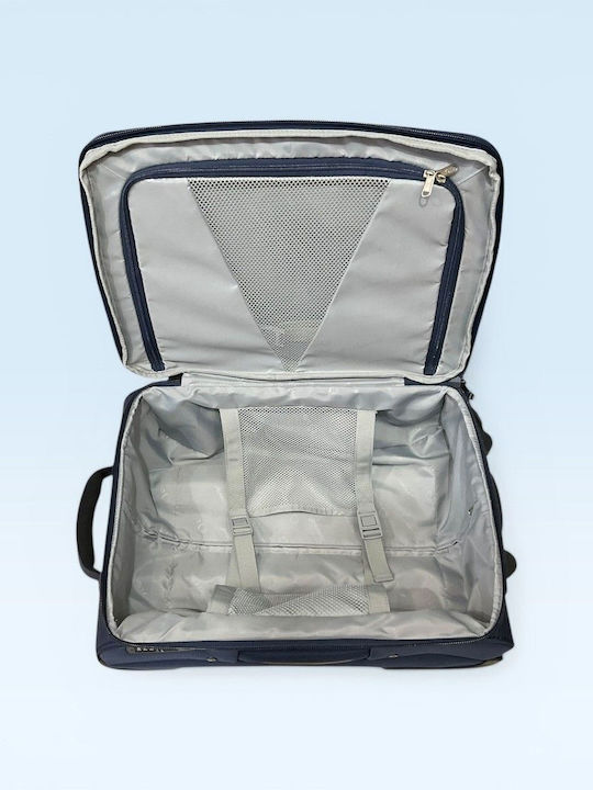 Diplomat Venice Reisekoffer Kabine Stoff Blau mit 2 Räder Höhe 55cm