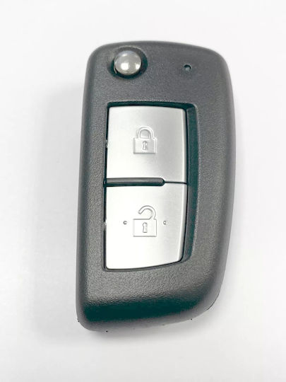 Techstar Husa Pentru Chei Auto Tip Pliabil Cu 2 Butoane Compatibil Nissan Juke Micra Qashqai X-trail Pulsar – Lama Nsn14