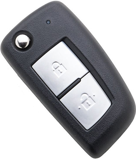 Techstar Husa Pentru Chei Auto Tip Pliabil Cu 2 Butoane Compatibil Nissan Juke Micra Qashqai X-trail Pulsar – Lama Nsn14
