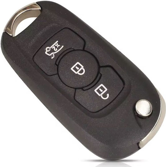 Cheie Auto Programabilă Completă Techstar Tip Pliante 3 Butoane Compatibil Opel Astra K 2015–2021 434 Mhz Id46 Pcf7961e Cip Hu100 Lamă