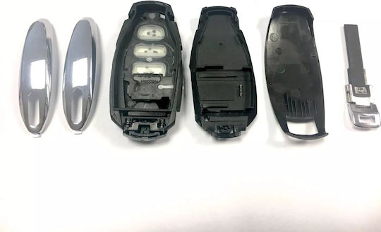 Techstar Husa Cheie 3 Butoane VW Touareg 7P 2010–2018 Compatibil Cu Lama HU66 Piesa Aftermarket