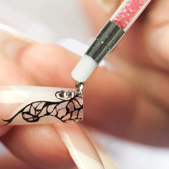 Nail Art 4D Silicone Double Sided Brushes 5 Pcs