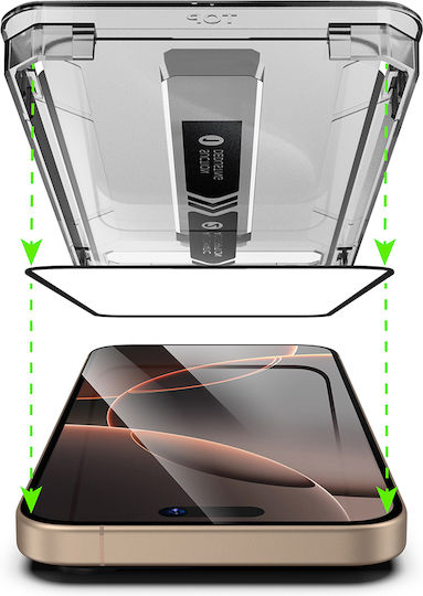 Techsuit Full Face Tempered Glass (iPhone 17 Pro Max / iPhone 16 Pro Max) temps97670-1