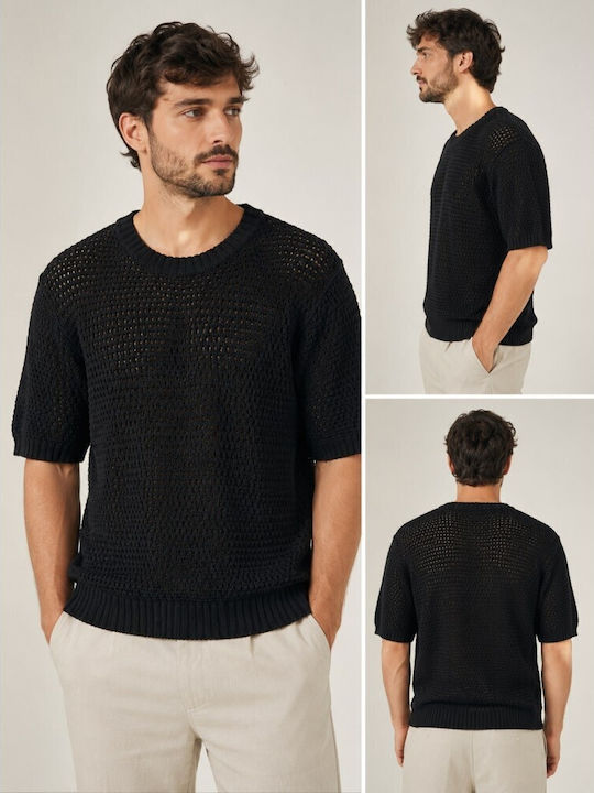 Kurzarm Pullover Nero