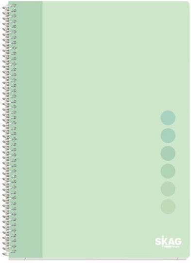 Skag Spiral Notebook Ruled B5 90 Sheets 3 Subjects Pastel Vibe
