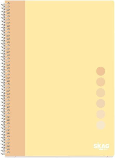 Skag Spiral Notebook Ruled B5 90 Sheets 3 Subjects Pastel Vibe