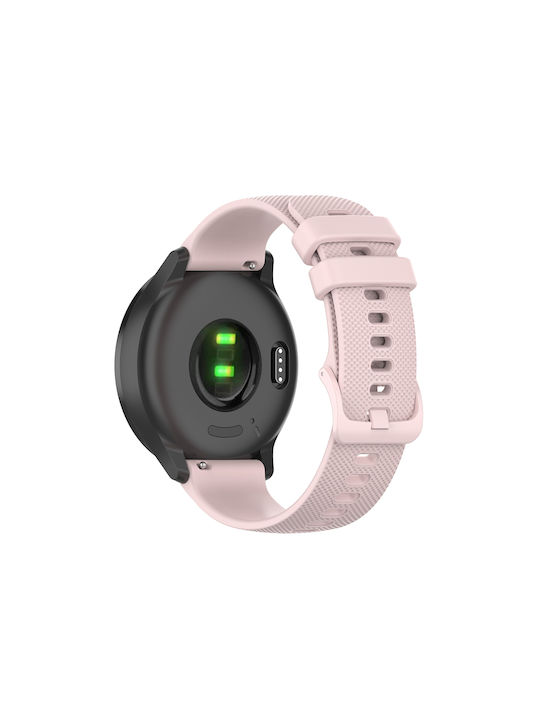 Samsung Galaxy Watch Active 40mm 20mm Checkered Watch Strap Silicone Pink