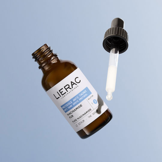 Lierac Protocole Antidark Spot Control Feuchtigkeitsspendend & Anti-Aging Serum Gesicht mit Vitamin C & Niacinamid für Strahlkraft & Flecken 30ml