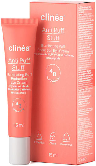 Clinea Anti-Puff Stuff Κρέμα Ματιών για Λάμψη , Σακούλες & Αντιγήρανση 15ml