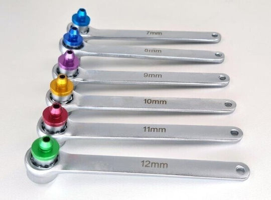 Set de chei pentru aerisirea frânelor 7-8-9-10-11-12 mm 7 buc Valve