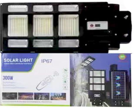 Waterproof Solar LED Flood Light 300W Green with Remote Control IP67