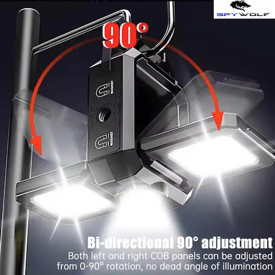 Spywolf Mini Ultra Strong LED Waterproof Multi-Purpose Flashlight COB Rechargeable Type-C Port 10pcs TC-565