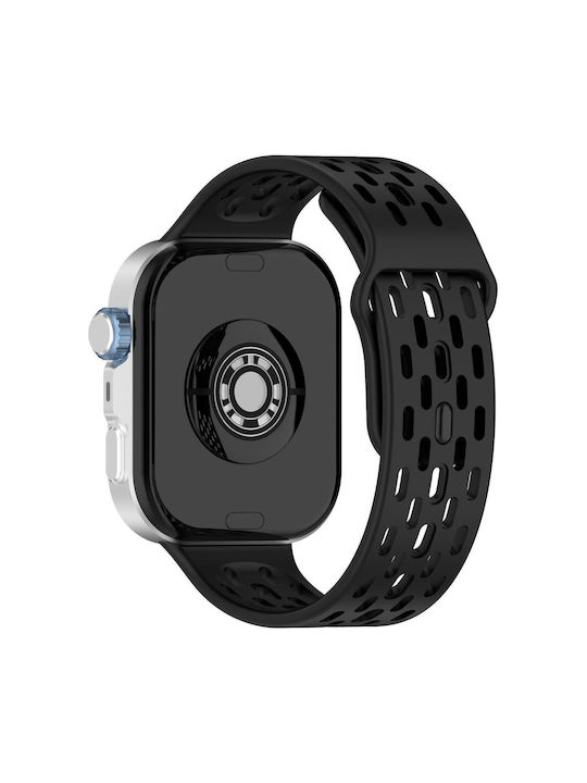 Λουράκι Θήκη Σιλικόνης σε Μαύρο χρώμα για Huawei Watch Fit 3 / 4 / 5 / 4 Pro / 5 Pro Λουράκι Θήκη Σιλικόνης σε Μαύρο χρώμα για Huawei Watch Fit 3 / 4 / 5 / 4 Pro / 5 Pro