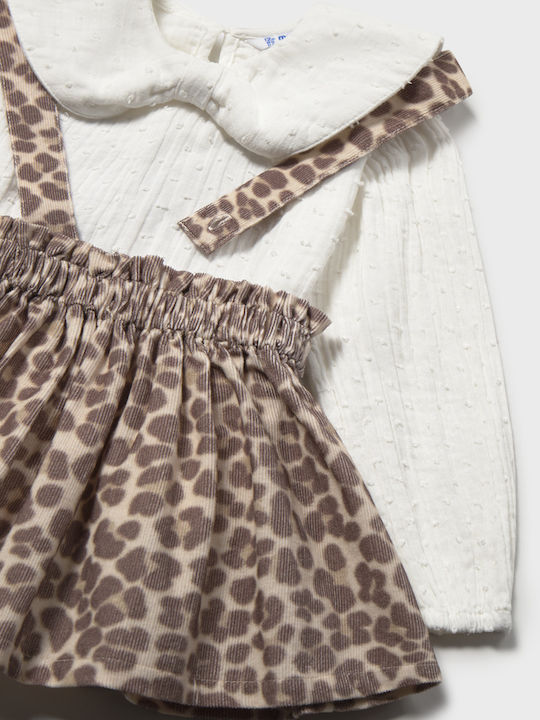 Kids Set with Skirt Summer 2 Pieces Tabac Brown