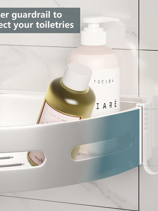 Shelf Udear * 8865-29 Стенна Етажерка за Баня с 4 Рафтове 30x13x4.5cm Сребриста
