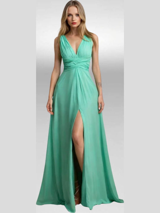 Summer Maxi Dress for Wedding / Christening Turquoise