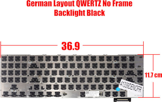 German Laptop Keyboard Lenovo Ideapad Y900-17isk 80q1 Y910-17isk 80v1 Legion Y920-17ikb 80yw K7221-us Sn20k12929 Sn20k12942 Without Frame Backlit Black