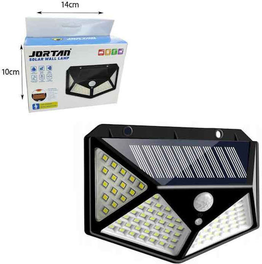 Jortan Wall Mounted Solar Light with Motion Sensor and Photocell IP65 14.5x13.5cm