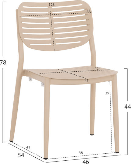 Hilliard Outdoor Dining Set 7 Pieces Champagne