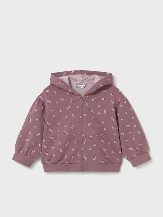 Mayoral Kids Tracksuit Set With Jacket Dark Purple 3 Pieces