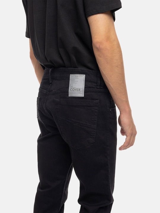 Men's Jeans Pants with Skinny Fit Full-black