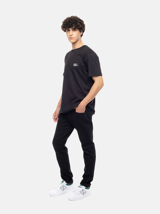 Men's Jeans Pants with Skinny Fit Full-black