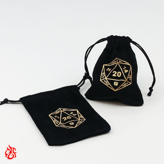 Würfel-Säck Schwarz Design Würfel D20 Würfel Dungeons & Dragons