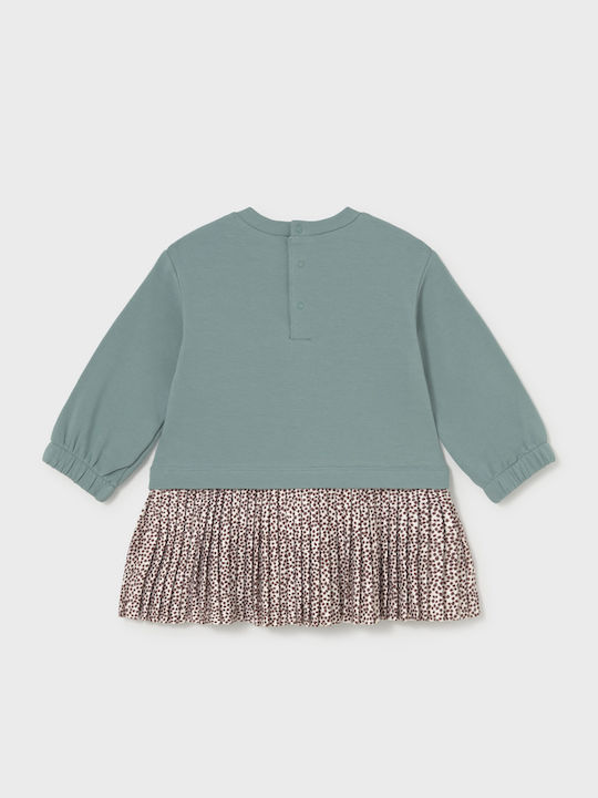 Mayoral Girls Sweatshirt Dress Long Sleeve Blue