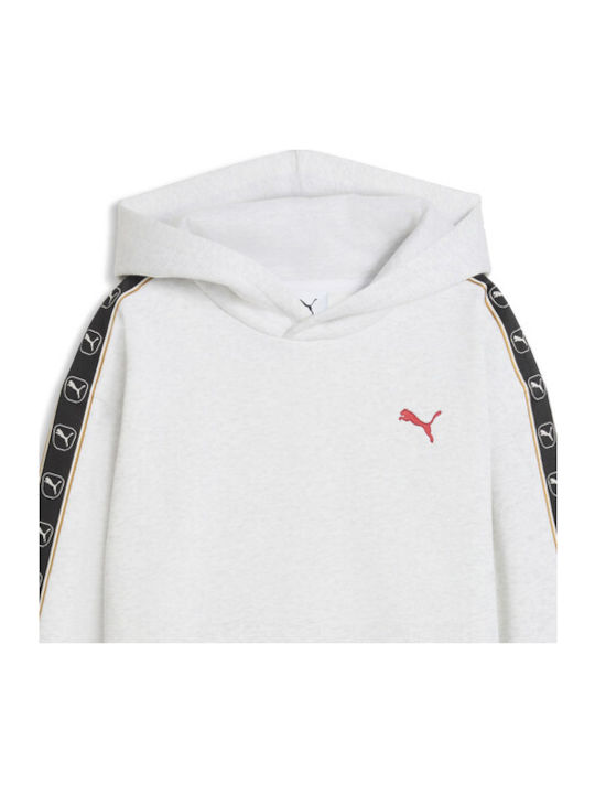 PUMA Hanorac pentru copii cu glugă Alb Hoodie Fl