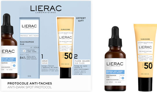 Lierac Sunissime Σετ με Αντηλιακό Προσώπου & Serum SPF50 2τμχ