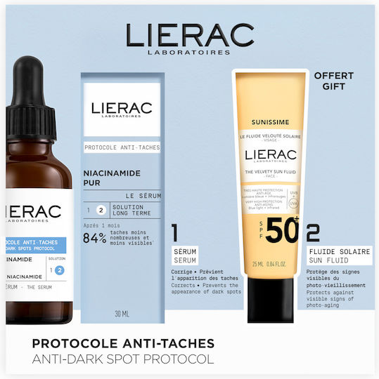 Lierac Sunissime Σετ με Αντηλιακό Προσώπου & Serum SPF50 2τμχ