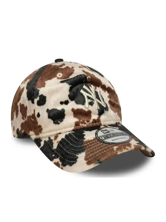 New Era New York Yankees Animal Print 9twenty Adjustable Cap Unisex Cap Polyester Beige 60844104
